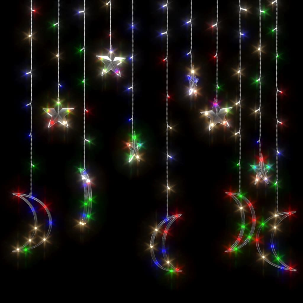 Star and Moon Fairy Lights with Remote Control