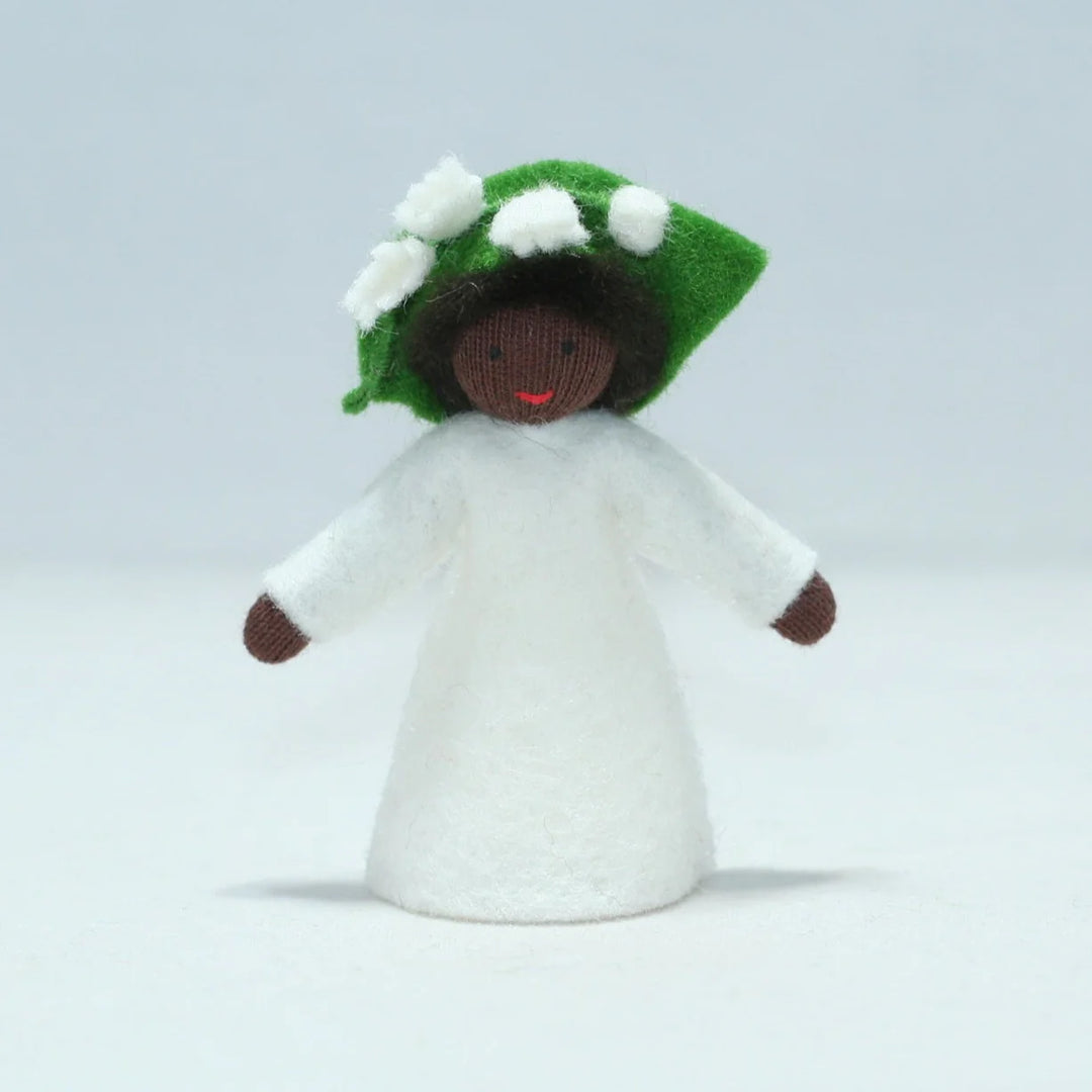Lily of the Valley Girl Doll with Flower on Head
