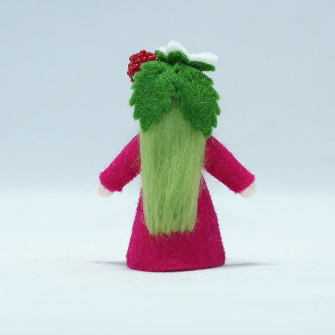 Raspberry Doll with Flower in Hand