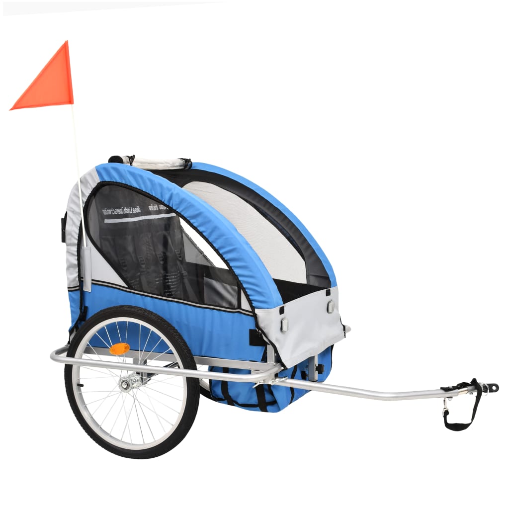 2-in-1 Kids' Bicycle Trailer & Stroller 40kg Capacity