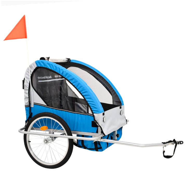 2-in-1 Kids' Bicycle Trailer & Stroller 40kg Capacity