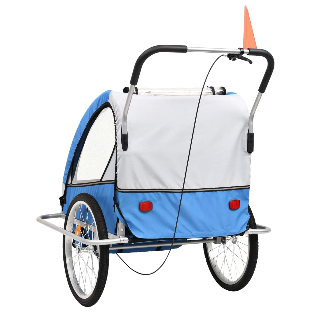 2-in-1 Kids' Bicycle Trailer & Stroller 40kg Capacity