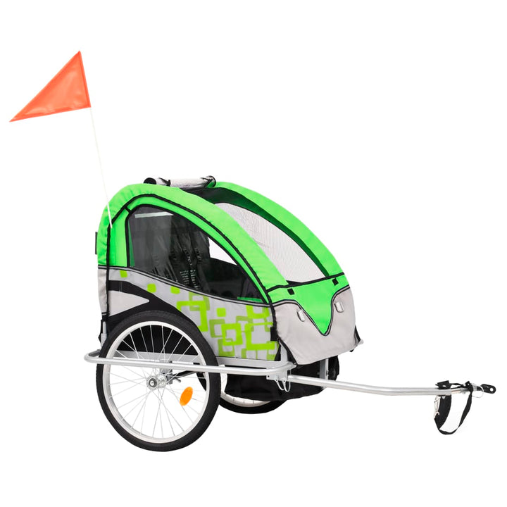 2-in-1 Kids' Bicycle Trailer & Stroller 40kg Capacity