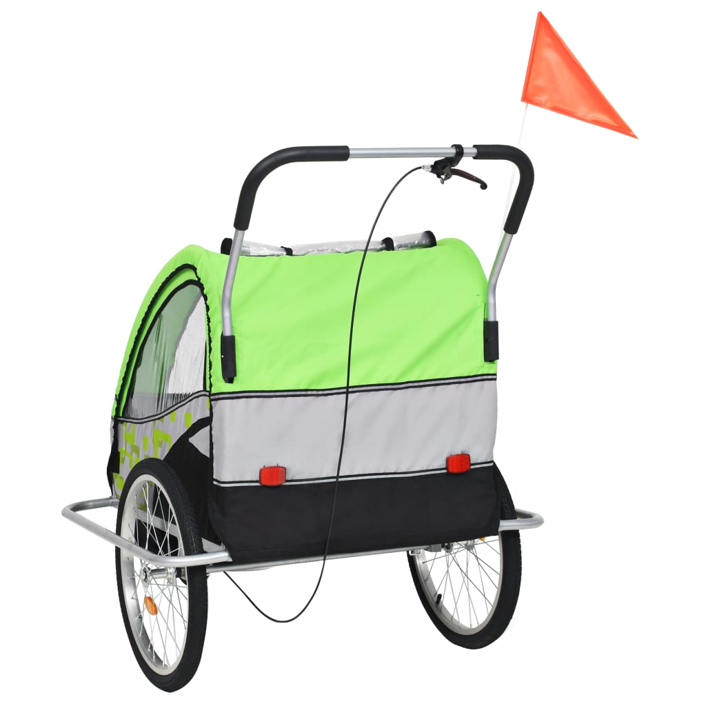 2-in-1 Kids' Bicycle Trailer & Stroller 40kg Capacity