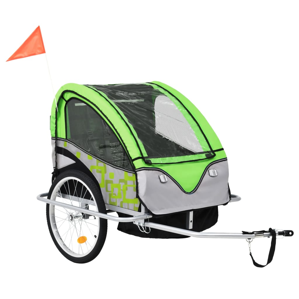 2-in-1 Kids' Bicycle Trailer & Stroller 40kg Capacity