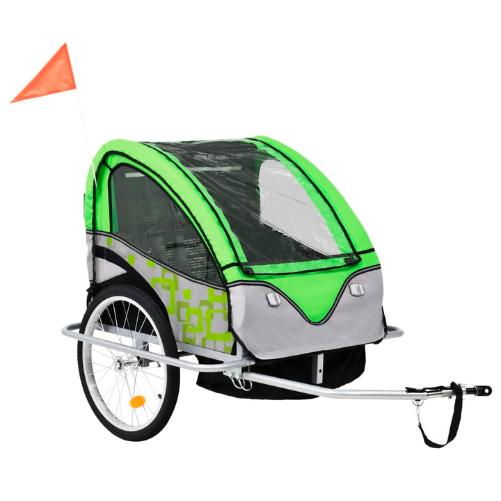 2-in-1 Kids' Bicycle Trailer & Stroller 40kg Capacity