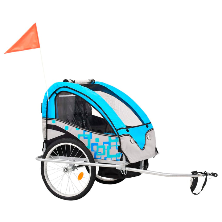 2-in-1 Kids' Bicycle Trailer & Stroller 40kg Capacity