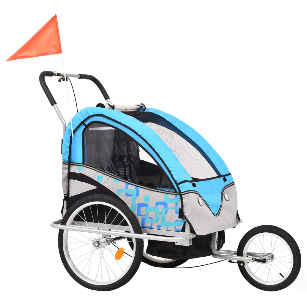 2-in-1 Kids' Bicycle Trailer & Stroller 40kg Capacity