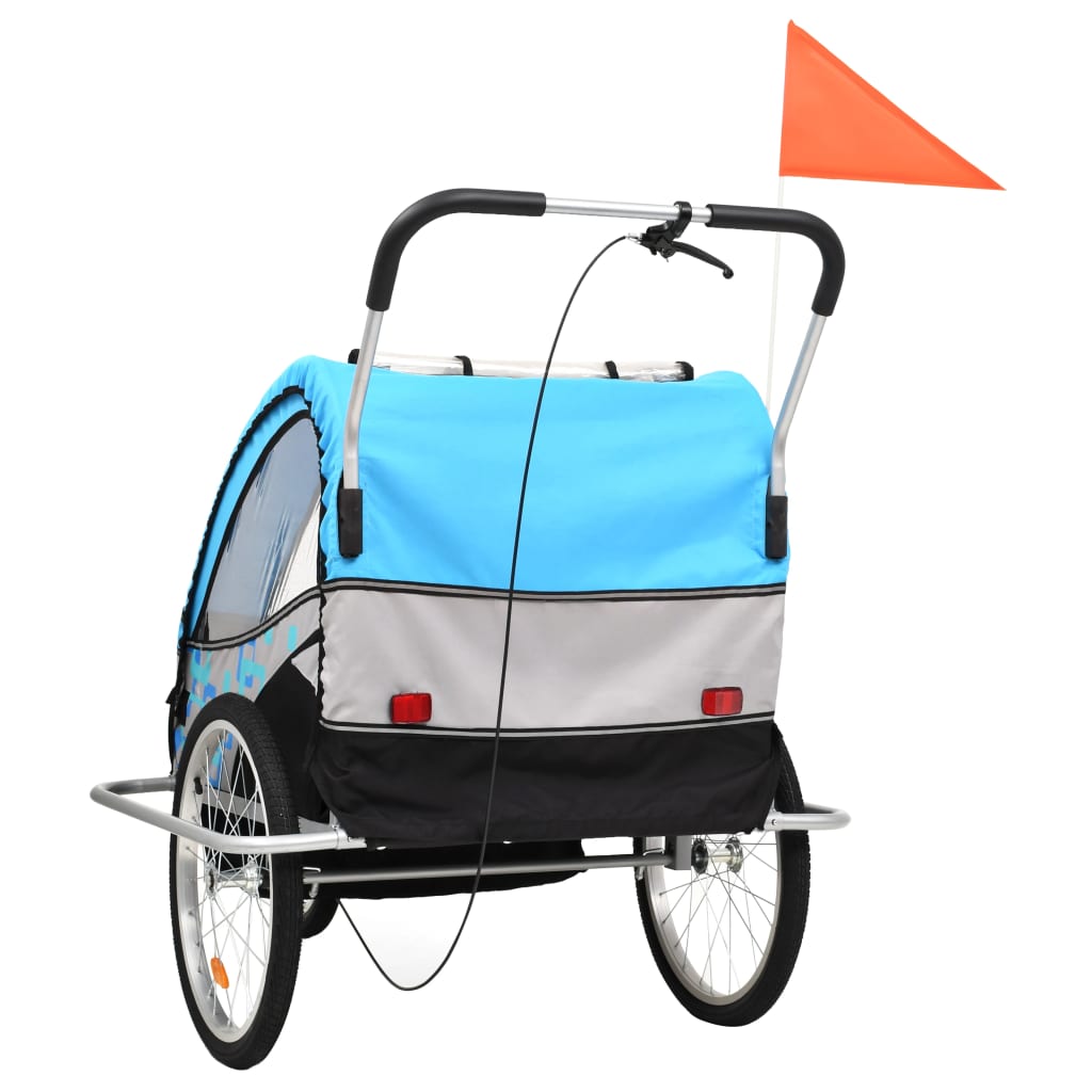 2-in-1 Kids' Bicycle Trailer & Stroller 40kg Capacity