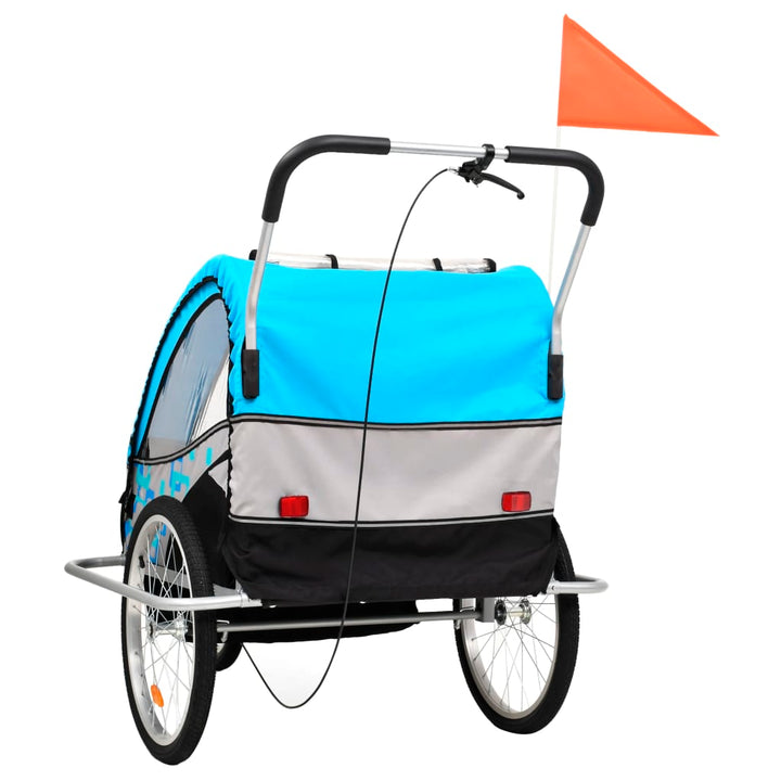 2-in-1 Kids' Bicycle Trailer & Stroller 40kg Capacity