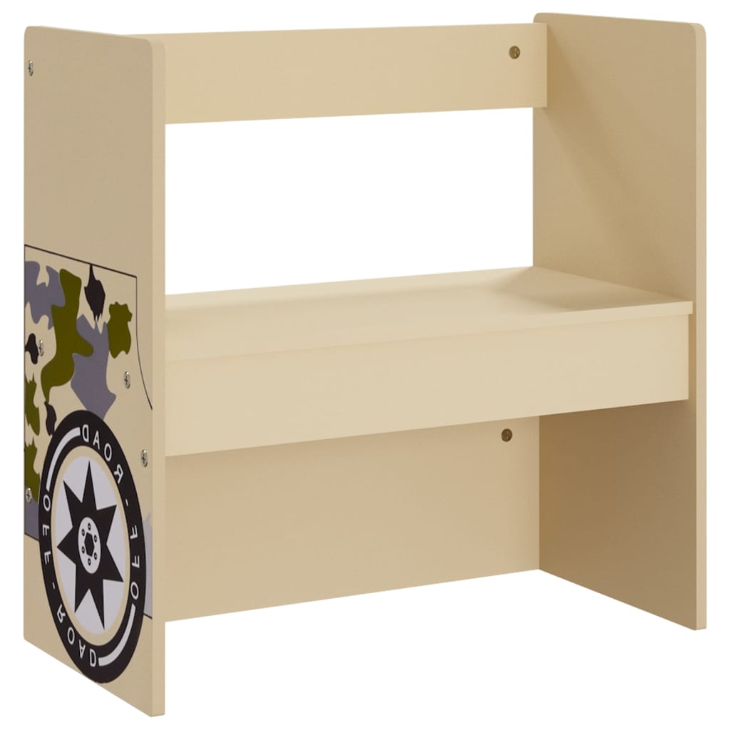 3 Piece Kids Table and Chair Set Off-road Car Design MDF-vidaXL-Yes Bebe