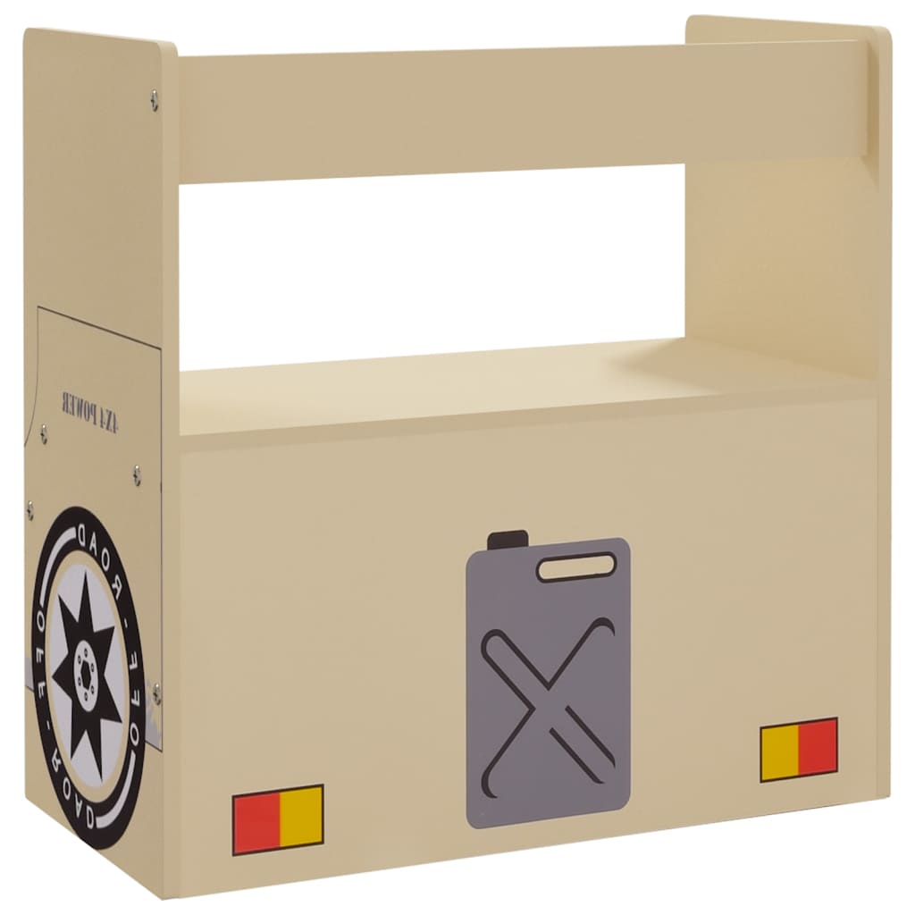 3 Piece Kids Table and Chair Set Off-road Car Design MDF-vidaXL-Yes Bebe