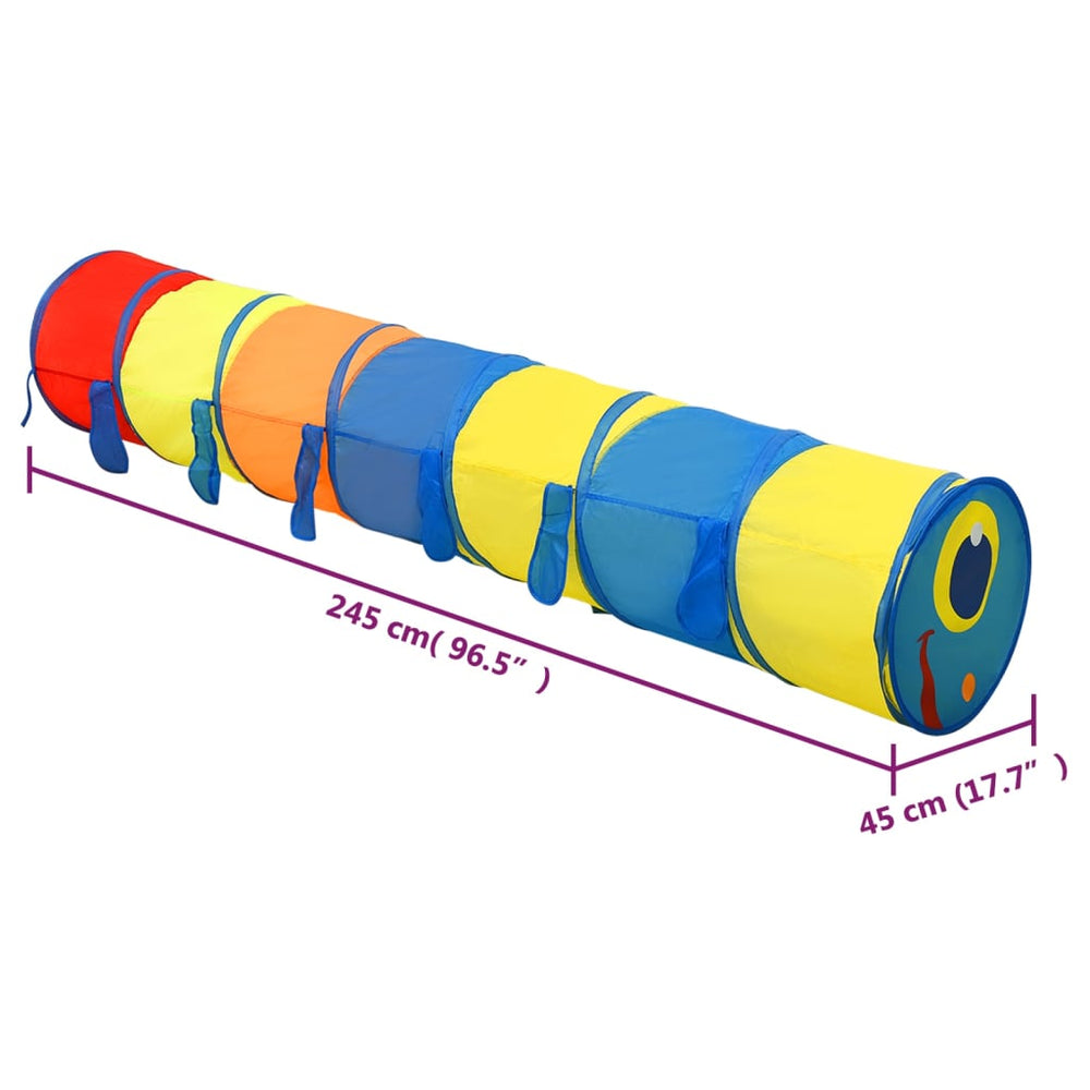 Children Play Tunnel Multicolour 245 cm Polyester-vidaXL-Yes Bebe