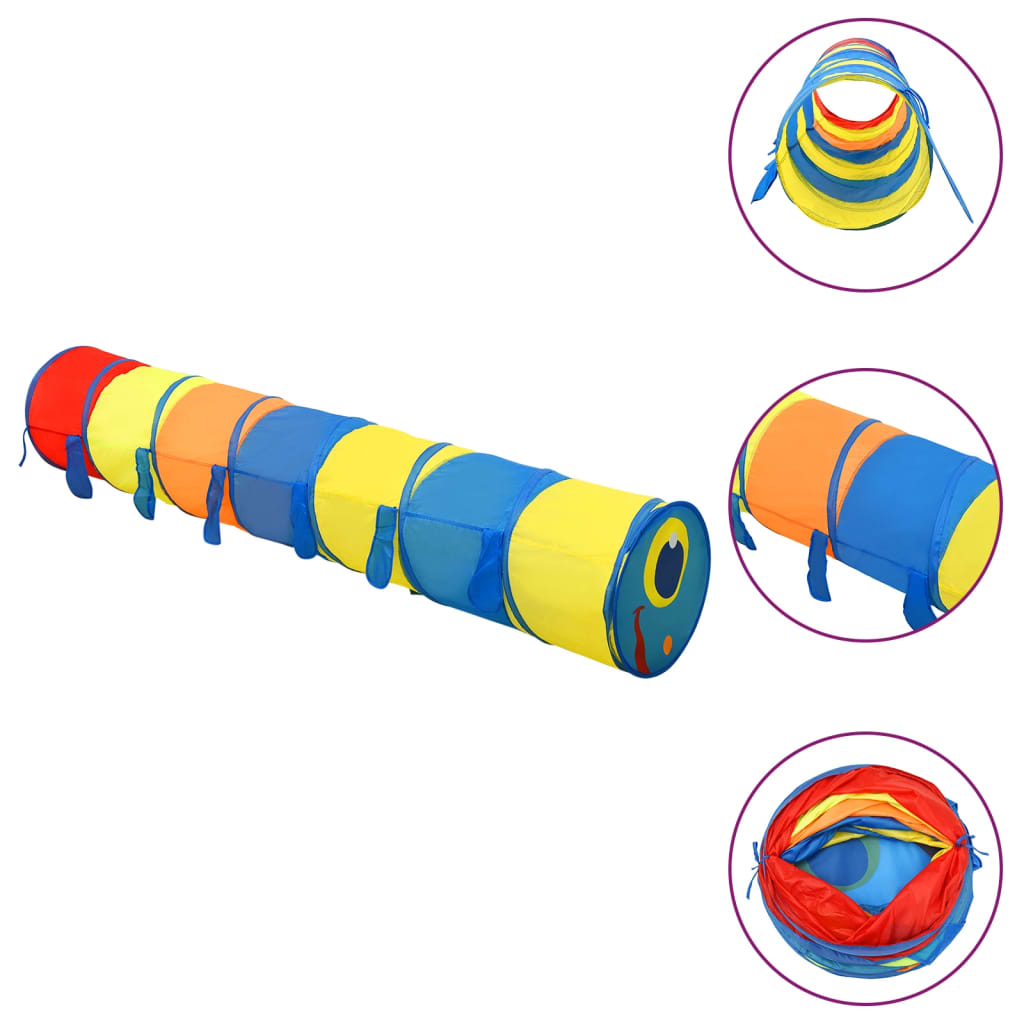 Children Play Tunnel Multicolour 245 cm Polyester-vidaXL-Yes Bebe
