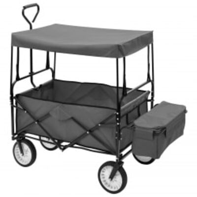 Folding Hand Trolley with Canopy-Trolleys-vidaXL-Yes Bebe