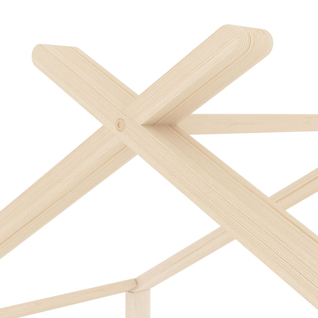 Kids Bed Frame Solid Pine Wood 70x140 cm-vidaXL-Yes Bebe