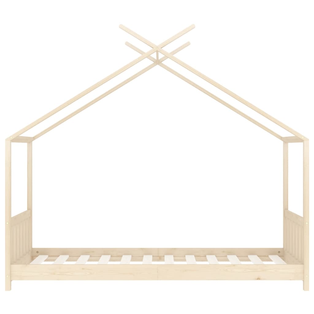 Kids Bed Frame Solid Pine Wood-Beds & Bed Frames-vidaXL-Yes Bebe