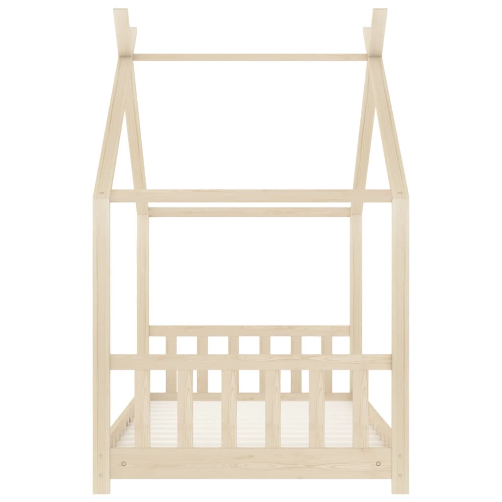Kids Bed Frame Solid Pine Wood-Beds & Bed Frames-vidaXL-Yes Bebe