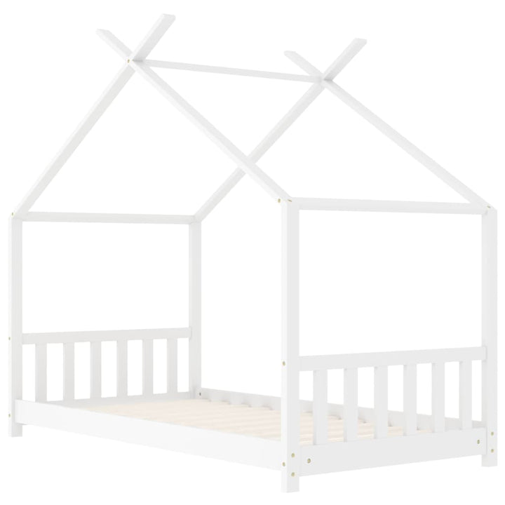 Kids Bed Frame Solid Pine Wood-Beds & Bed Frames-vidaXL-Yes Bebe