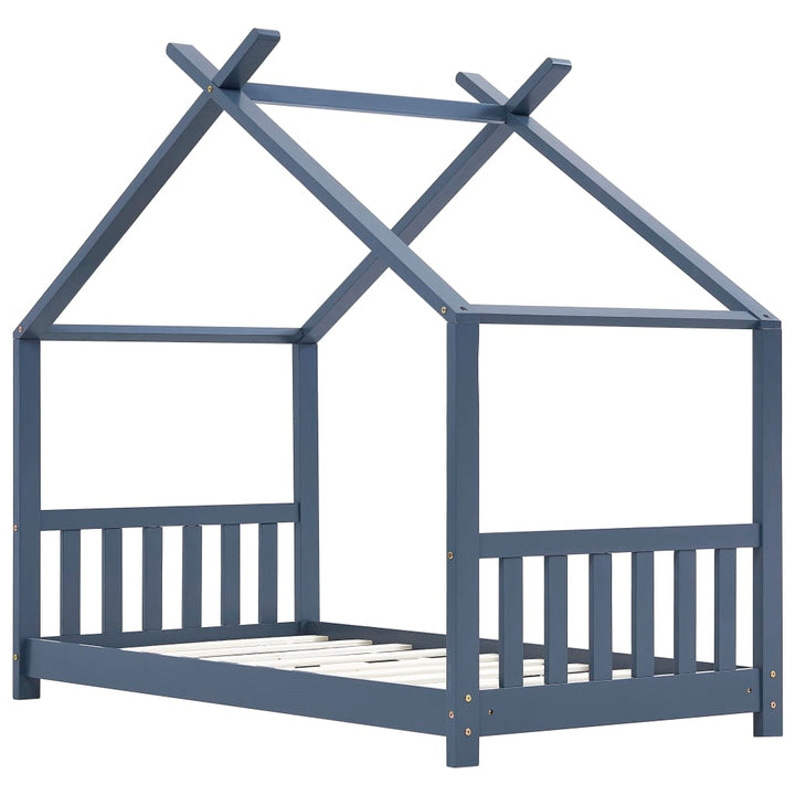 Kids Bed Frame Solid Pine Wood-Beds & Bed Frames-vidaXL-Yes Bebe