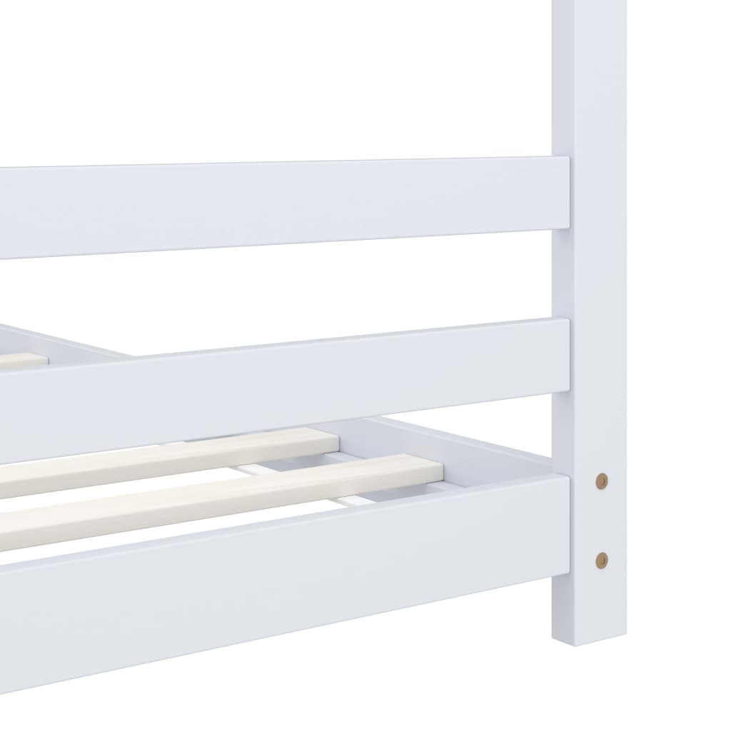 Kids Bed Frame Solid Pine Wood 70x140 cm