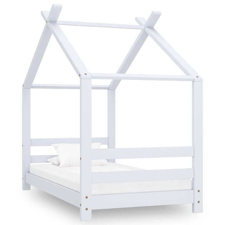 Kids Bed Frame Solid Pine Wood 70x140 cm
