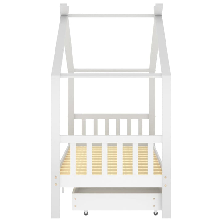 Kids Bed Frame with Drawers Solid Pine Wood-Beds & Bed Frames-vidaXL-Yes Bebe
