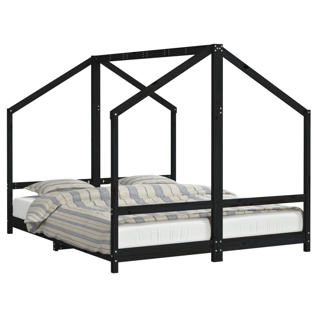 Kids Double Bed Frame Solid Wood Pine-vidaXL-Yes Bebe