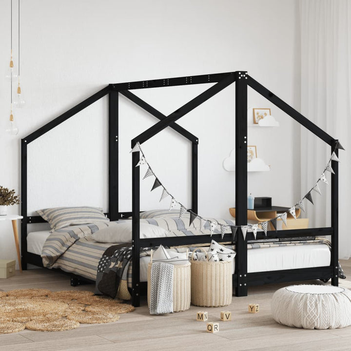 Kids Double Bed Frame Solid Wood Pine-vidaXL-Yes Bebe
