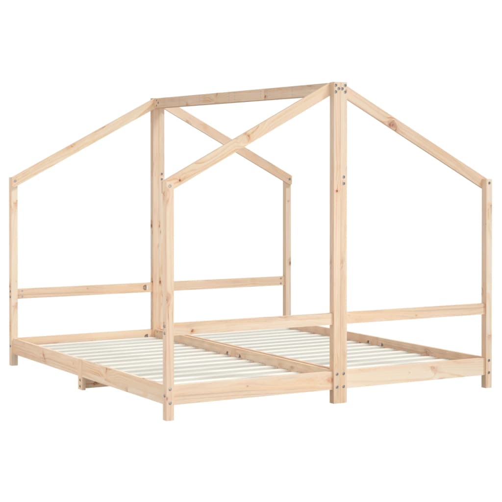 Kids Double Bed Frame Solid Wood Pine-vidaXL-Yes Bebe