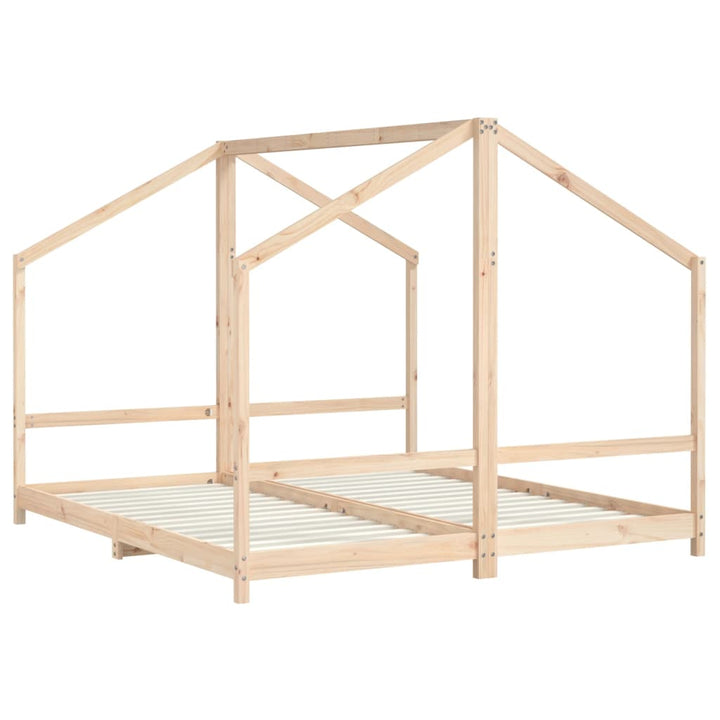 Kids Double Bed Frame Solid Wood Pine-vidaXL-Yes Bebe