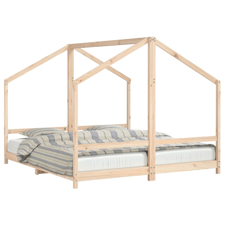 Kids Double Bed Frame Solid Wood Pine-vidaXL-Yes Bebe