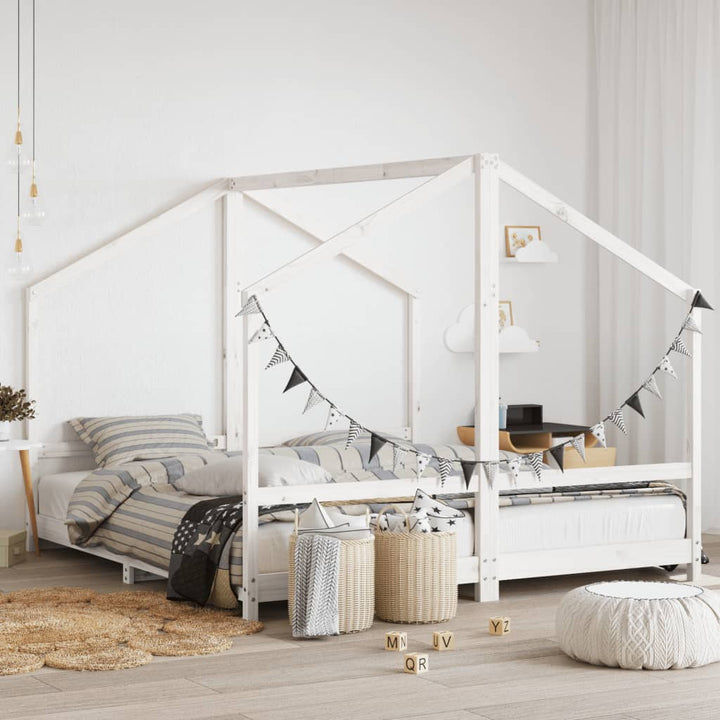 Kids Double Bed Frame Solid Wood Pine-vidaXL-Yes Bebe