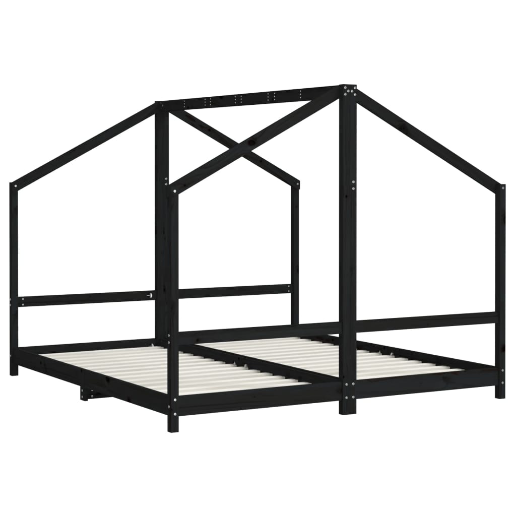 Kids Double Bed Frame Solid Wood Pine-vidaXL-Yes Bebe