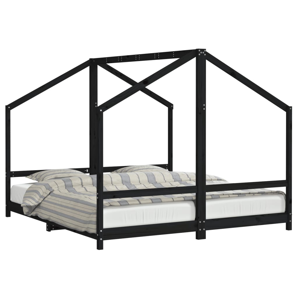 Kids Double Bed Frame Solid Wood Pine-vidaXL-Yes Bebe