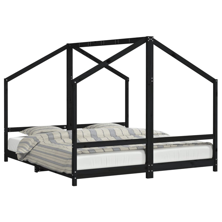 Kids Double Bed Frame Solid Wood Pine-vidaXL-Yes Bebe
