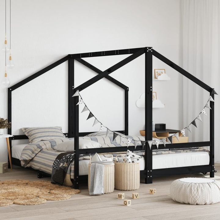 Kids Double Bed Frame Solid Wood Pine-vidaXL-Yes Bebe
