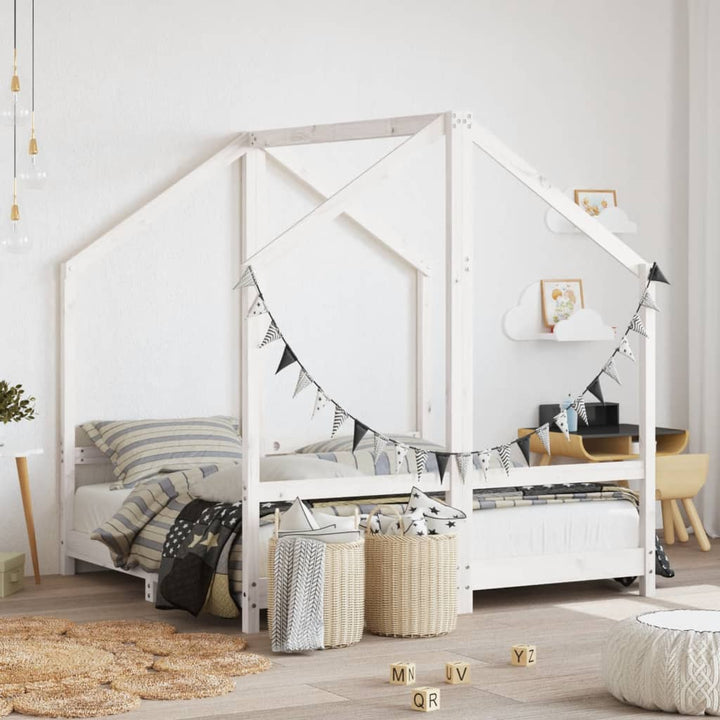Kids Double Bed Frame Solid Wood Pine-vidaXL-Yes Bebe
