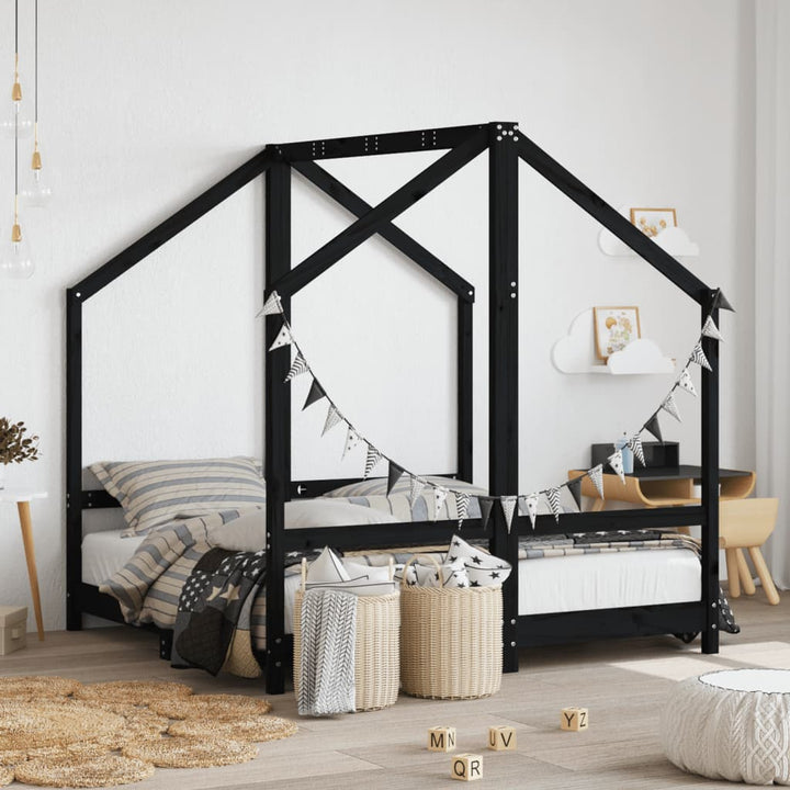 Kids Double Bed Frame Solid Wood Pine-vidaXL-Yes Bebe