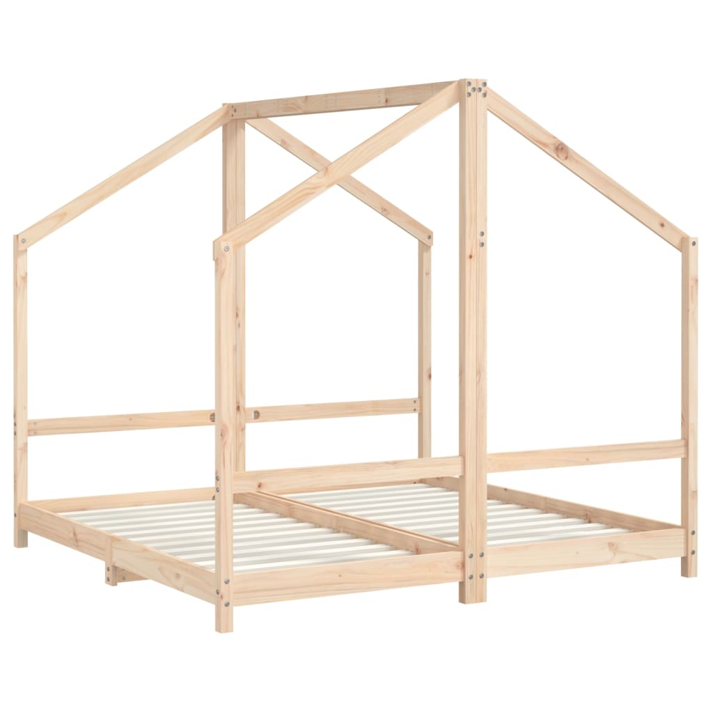 Kids Double Bed Frame Solid Wood Pine-vidaXL-Yes Bebe