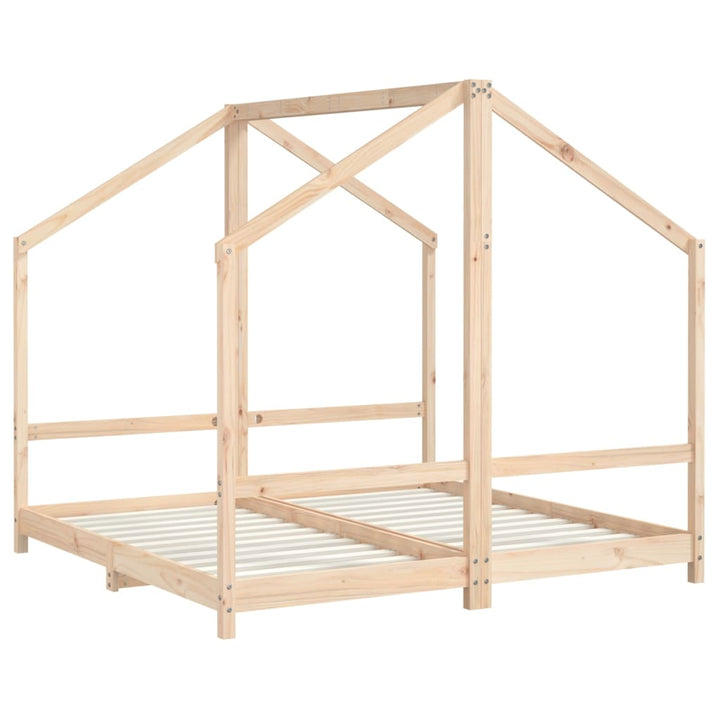 Kids Double Bed Frame Solid Wood Pine-vidaXL-Yes Bebe