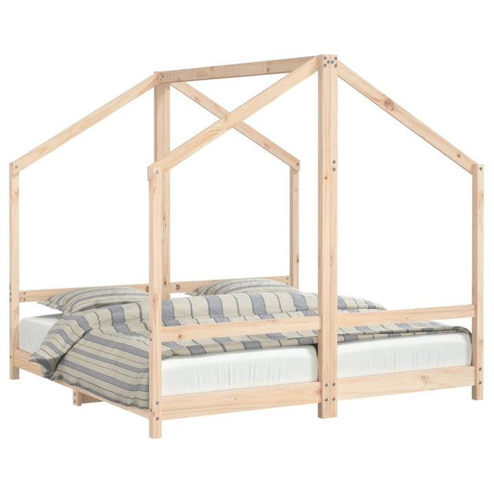 Kids Double Bed Frame Solid Wood Pine-vidaXL-Yes Bebe