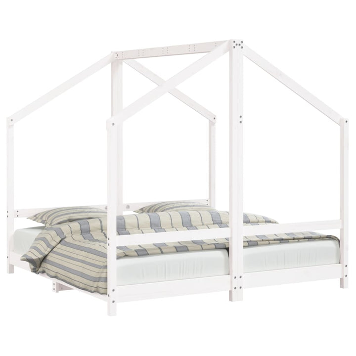 Kids Double Bed Frame Solid Wood Pine-vidaXL-Yes Bebe
