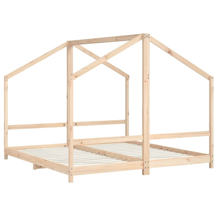 Kids Double Bed Frame Solid Wood Pine-vidaXL-Yes Bebe