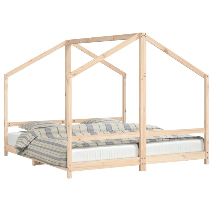 Kids Double Bed Frame Solid Wood Pine-vidaXL-Yes Bebe