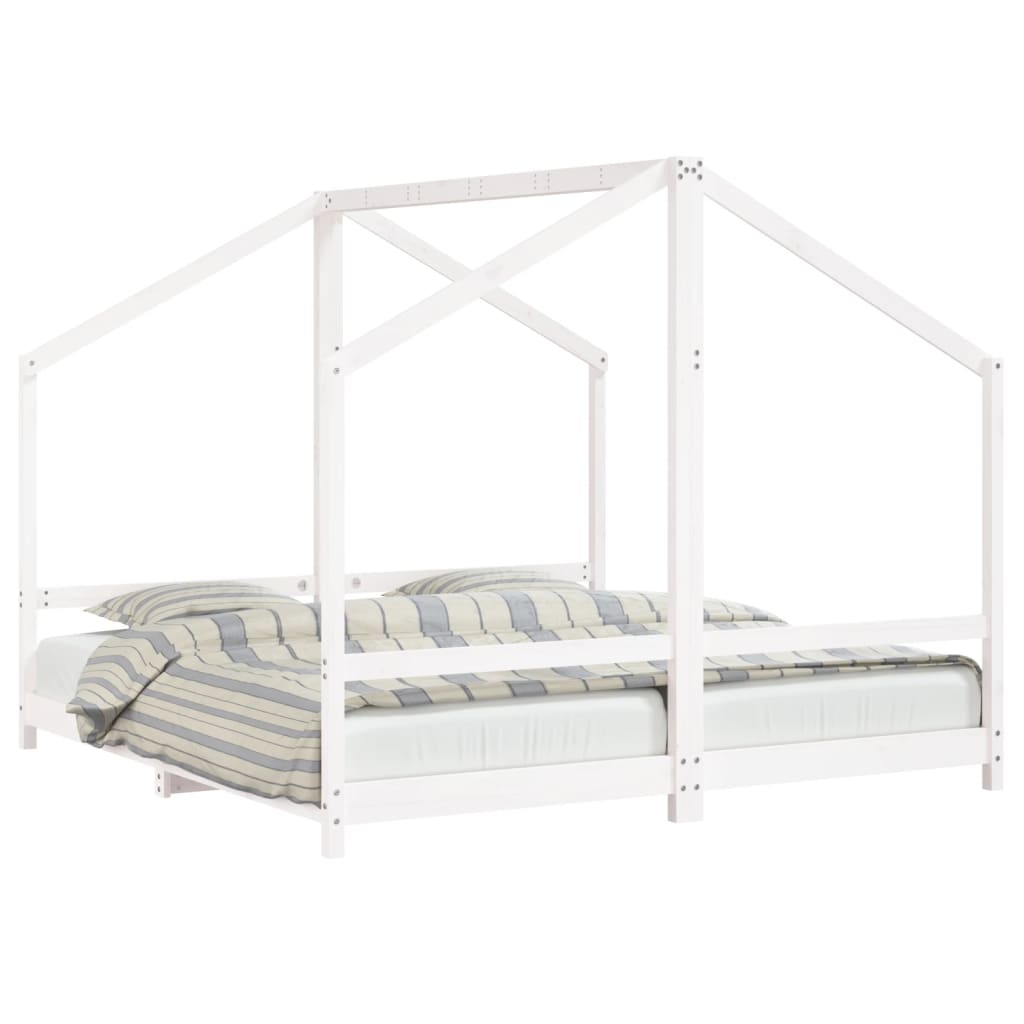 Kids Double Bed Frame Solid Wood Pine-vidaXL-Yes Bebe