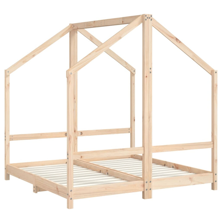 Kids Double Bed Frame Solid Wood Pine-vidaXL-Yes Bebe