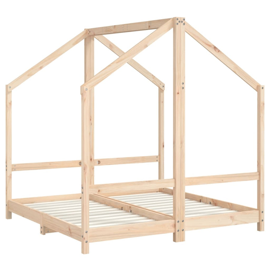 Kids Double Bed Frame Solid Wood Pine-vidaXL-Yes Bebe