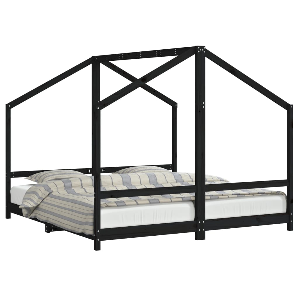 Kids Double Bed Frame Solid Wood Pine-vidaXL-Yes Bebe