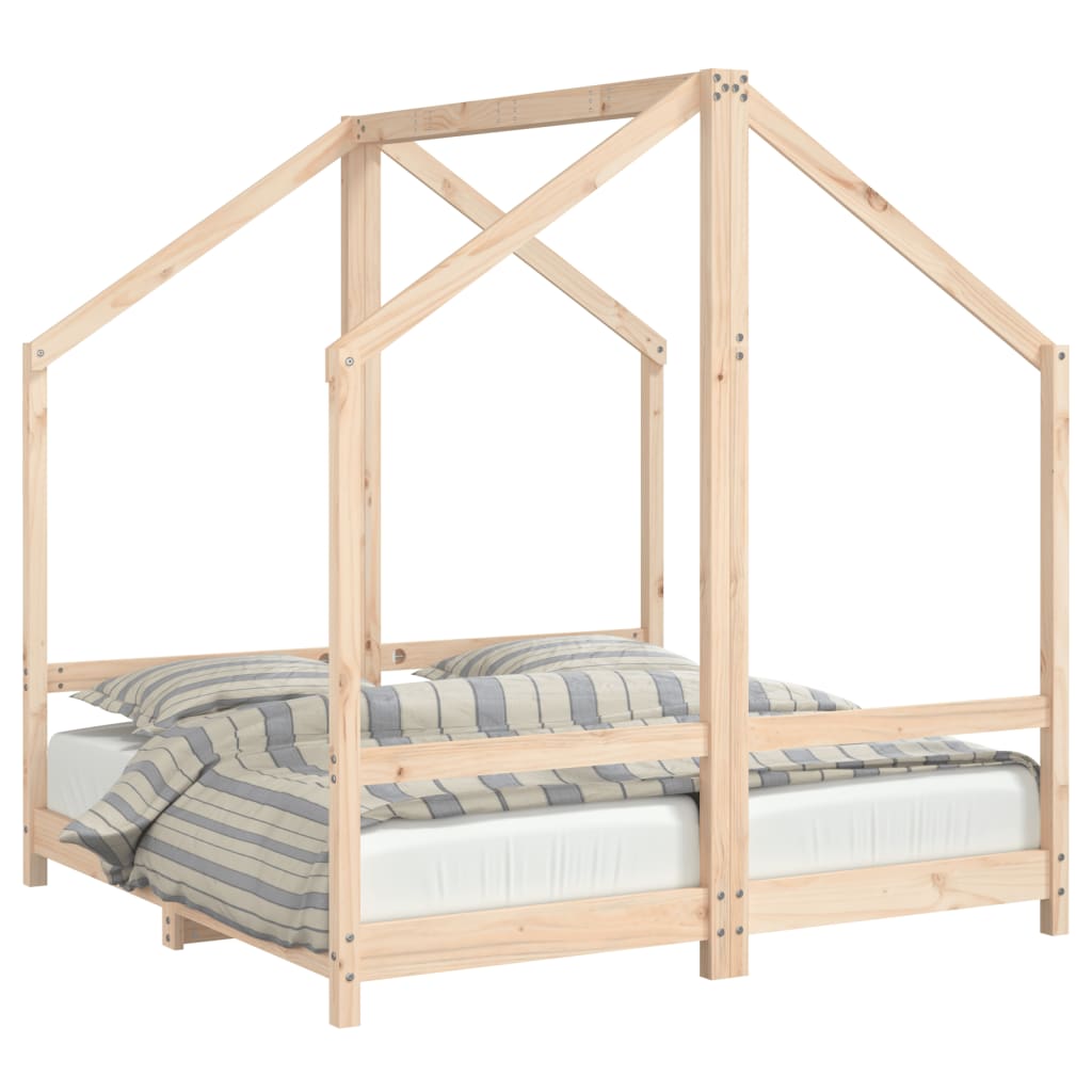 Kids Double Bed Frame Solid Wood Pine-vidaXL-Yes Bebe